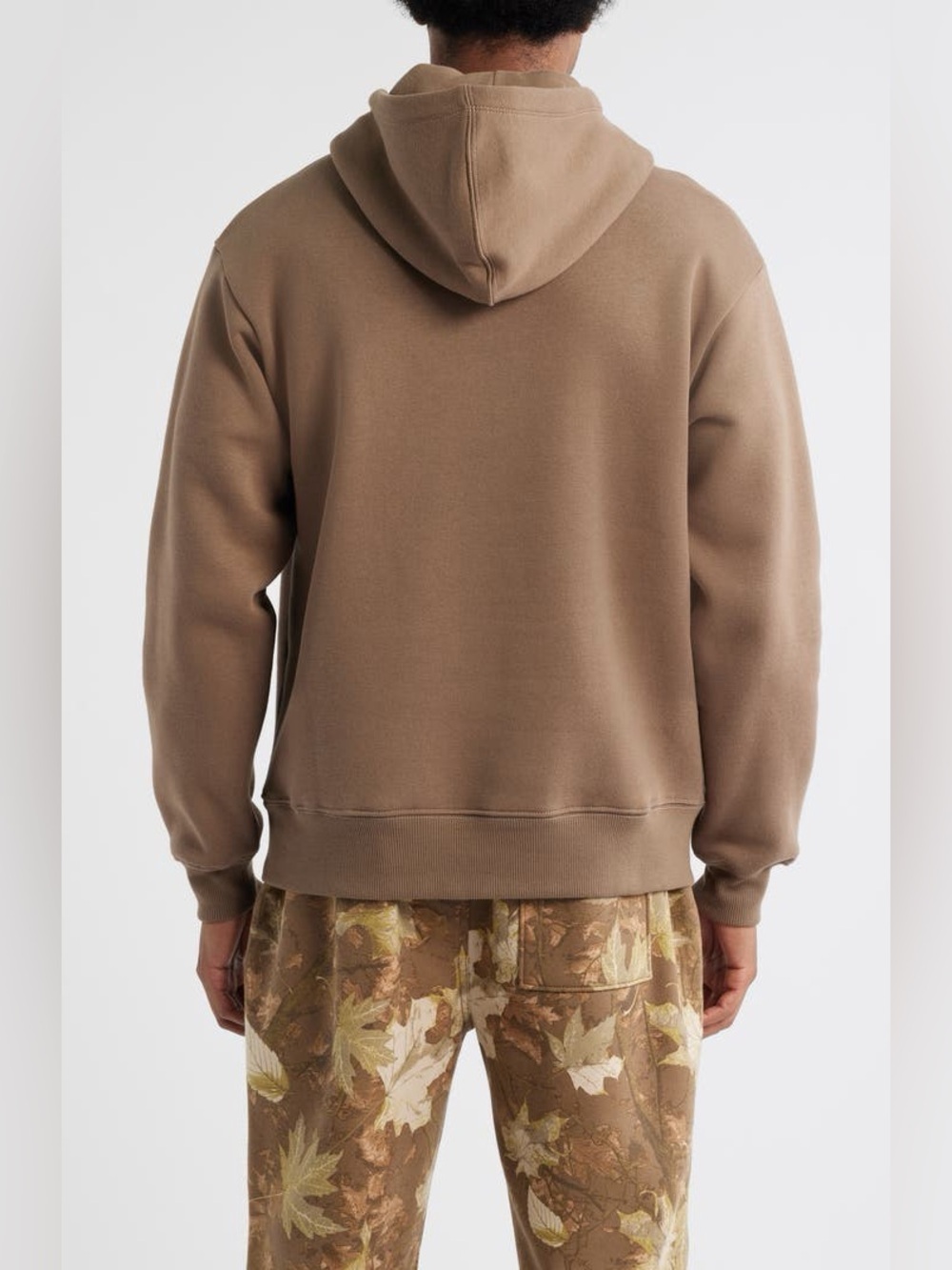 BP Fleece Hoodie Men’s Small Taupe Pullover Sweatshirt Cotton Blend EUC - Picture 2 of 5